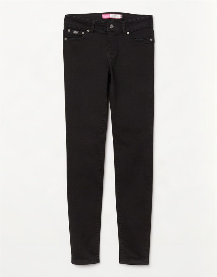 Jeans Jeggings Donna Alexia Superdry W28 L32 Cotone Nero