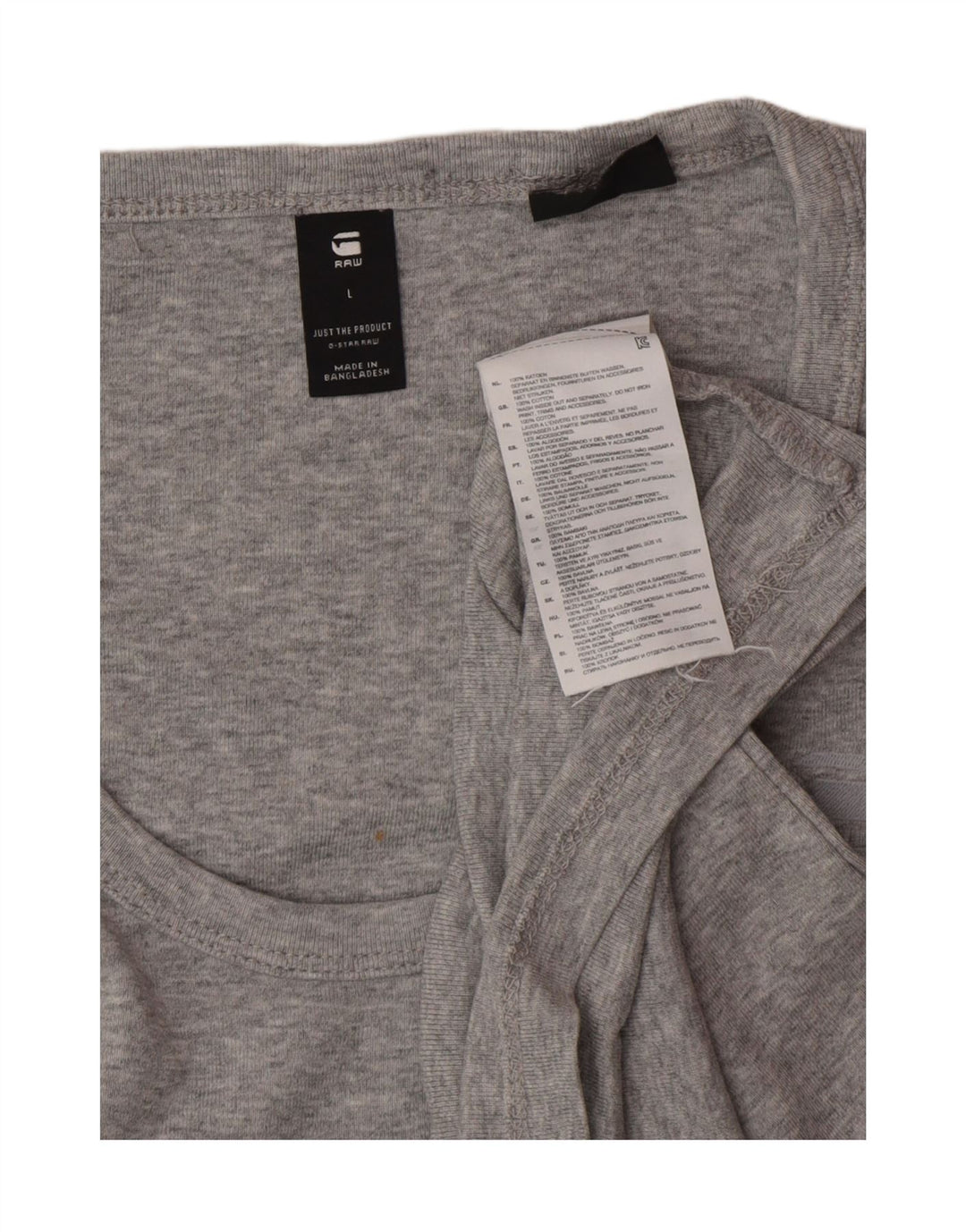 Canotta da uomo G-STAR grande in cotone grigio