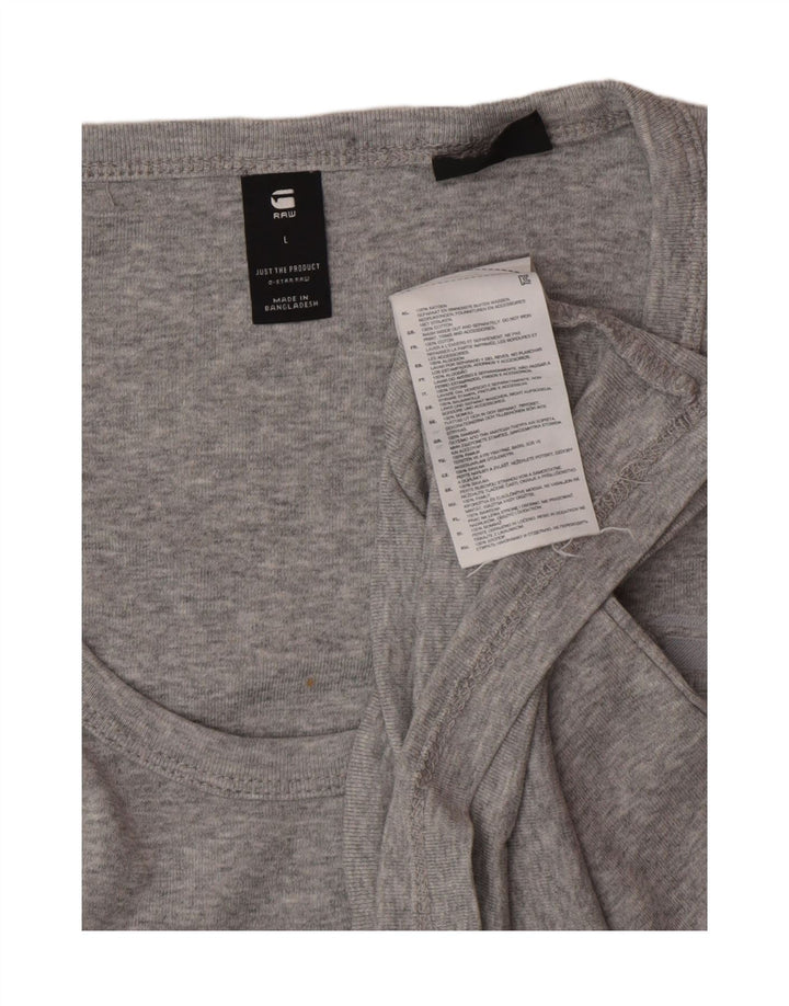 Canotta da uomo G-STAR grande in cotone grigio