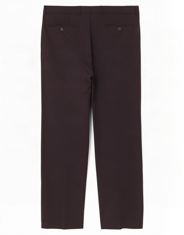 Pantaloni da abito dritti da uomo Hugo Boss IT 52 XL W36 L32 Lana nera