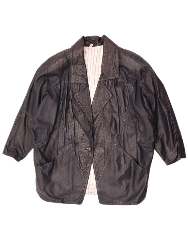 Giacca oversize oversize da donna vintage EU 40 viola medio