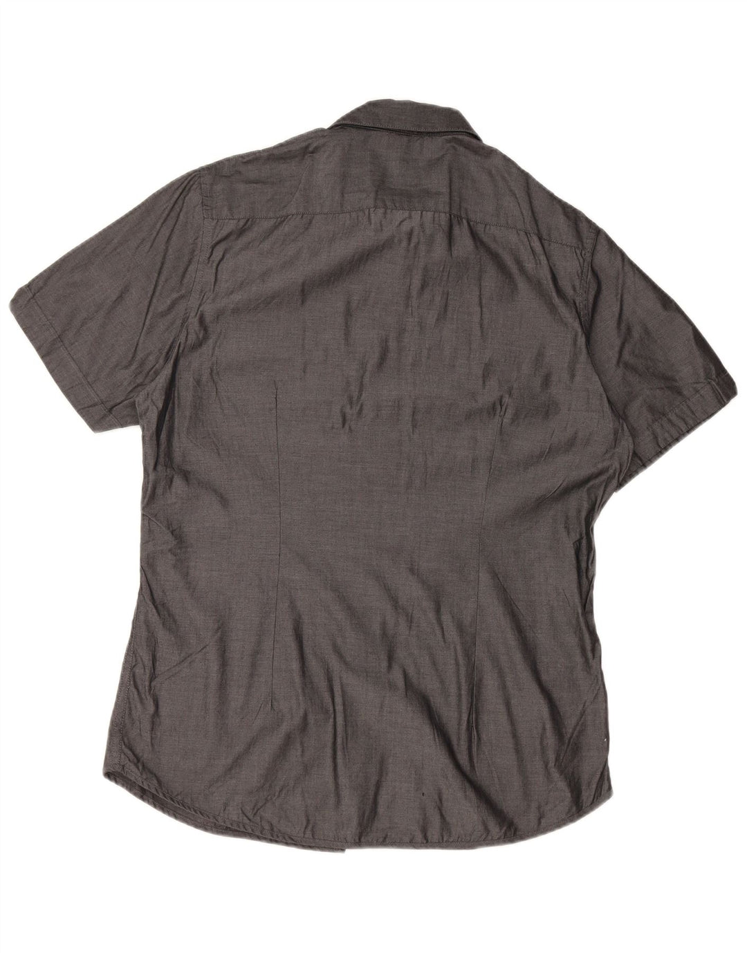 CALVIN KLEIN Camicia da uomo slim fit a maniche corte grande in cotone grigio