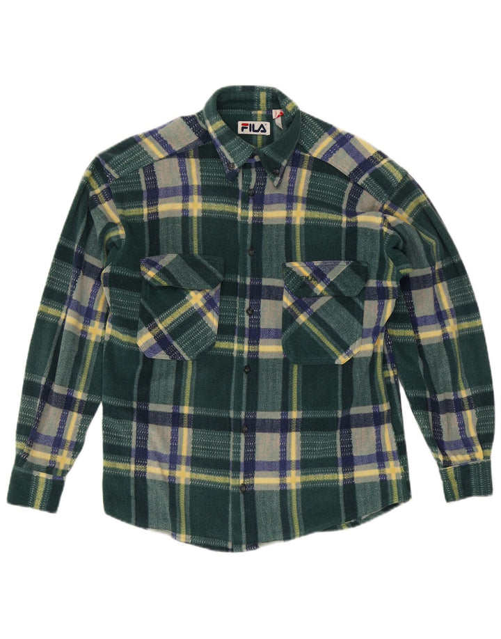Maglia in pile Fila da uomo IT 46 Small Verde