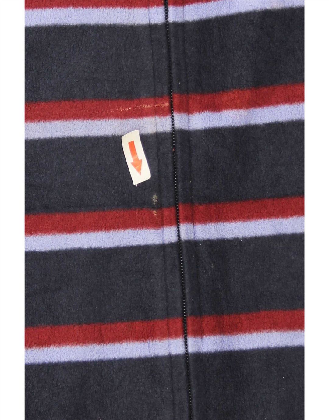 Giacca in pile da donna Marks & Spencer UK 16 Large Blu Navy a righe