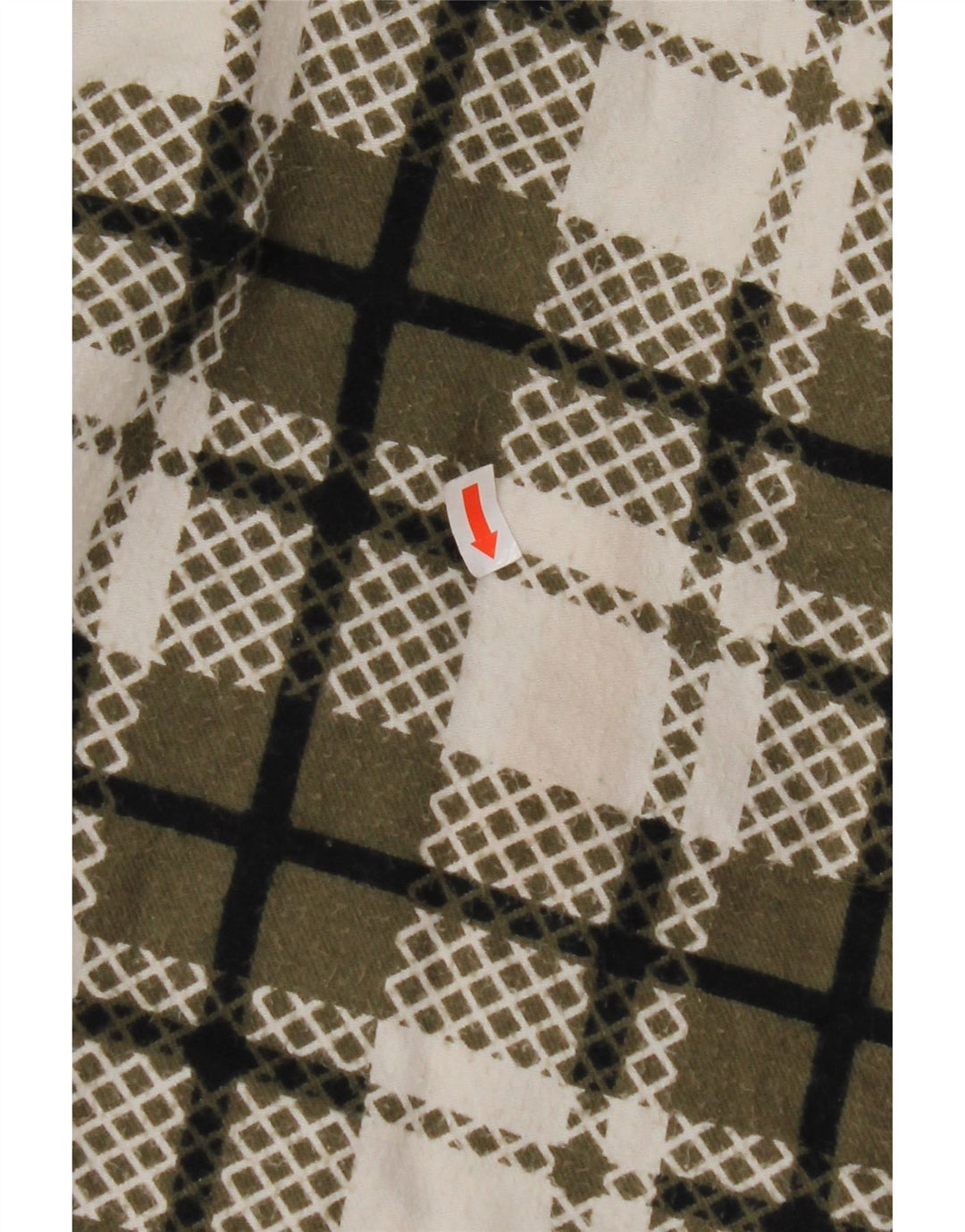 Giacca Sherpa da donna VINTAGE UK 16 Large Green Check