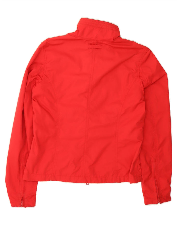 TOMMY HILFIGER Womens Tracksuit Top Jacket UK 12 Medium Red Polyester Vintage Tommy Hilfiger and Second-Hand Tommy Hilfiger from Messina Hembry 