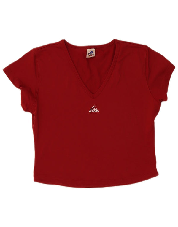 T-shirt corta da donna Adidas UK 20 2XL Poliammide bordeaux