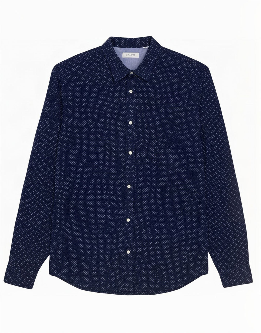 Camicia da uomo Jack & Jones in cotone maculato medio blu navy