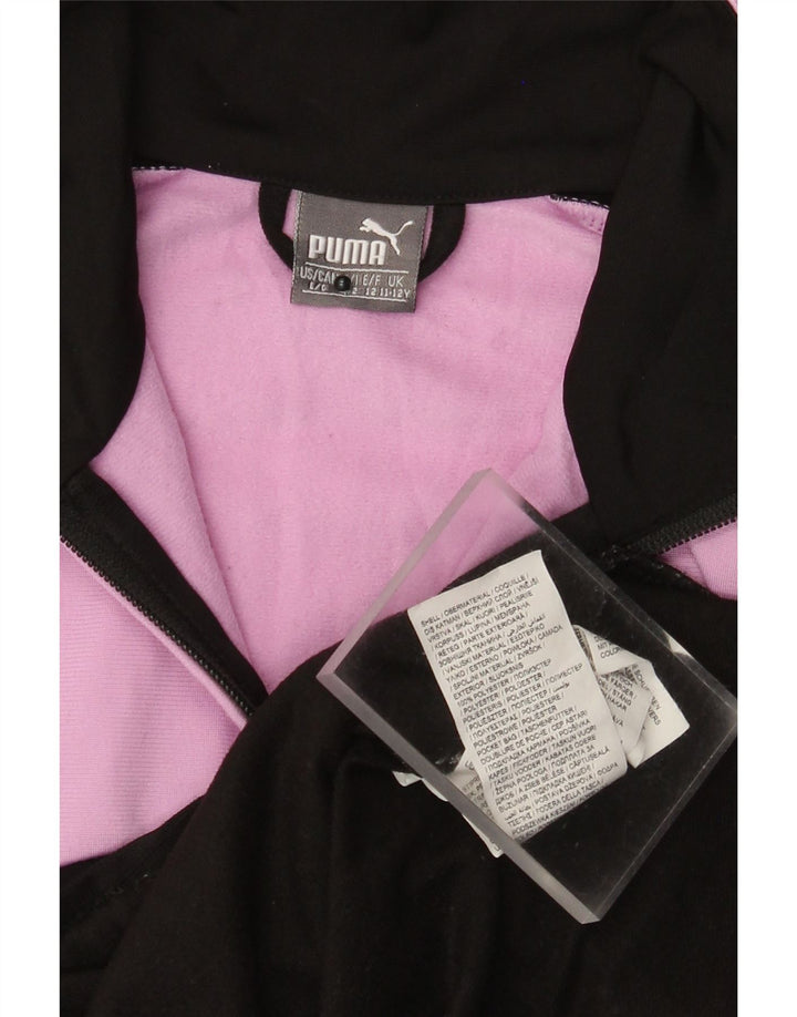 Giacca da ginnastica grafica per ragazze Puma 11-12 anni Colorblock nera