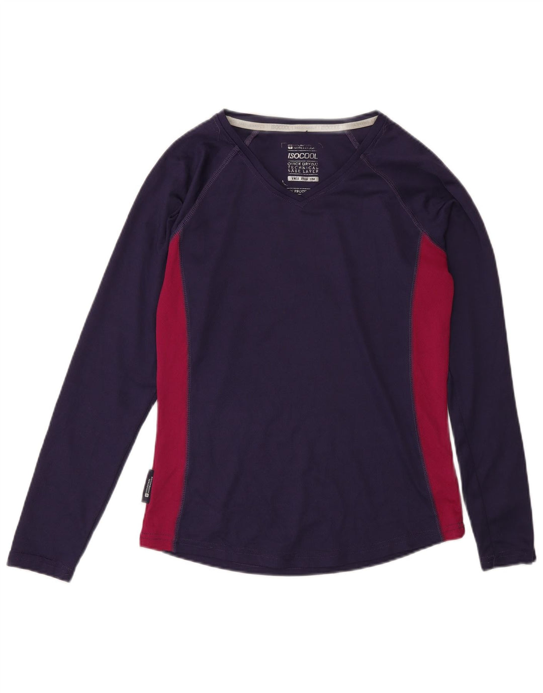 Top a maniche lunghe da donna Mountain Warehouse UK 12 Blocco colore viola medio