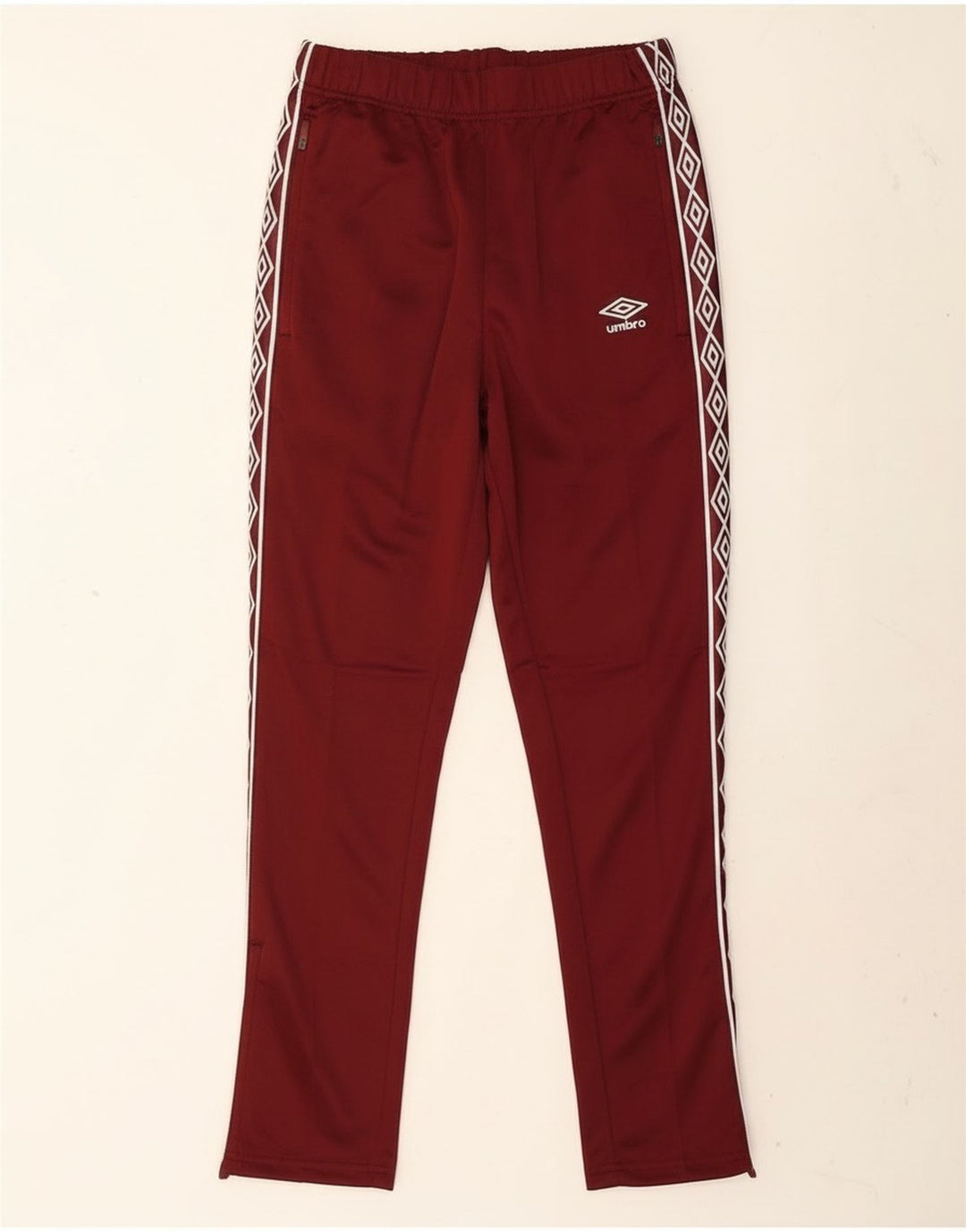 Pantaloni da tuta con grafica Umbro da uomo piccoli in poliestere bordeaux