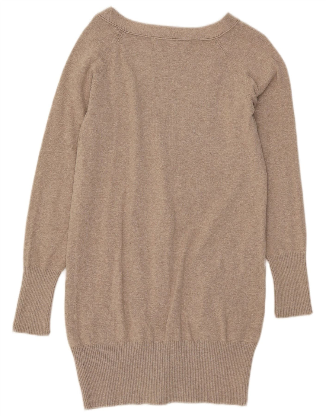 Maglione Cardigan Da Donna ZARA UK 12 Cotone Beige Medio