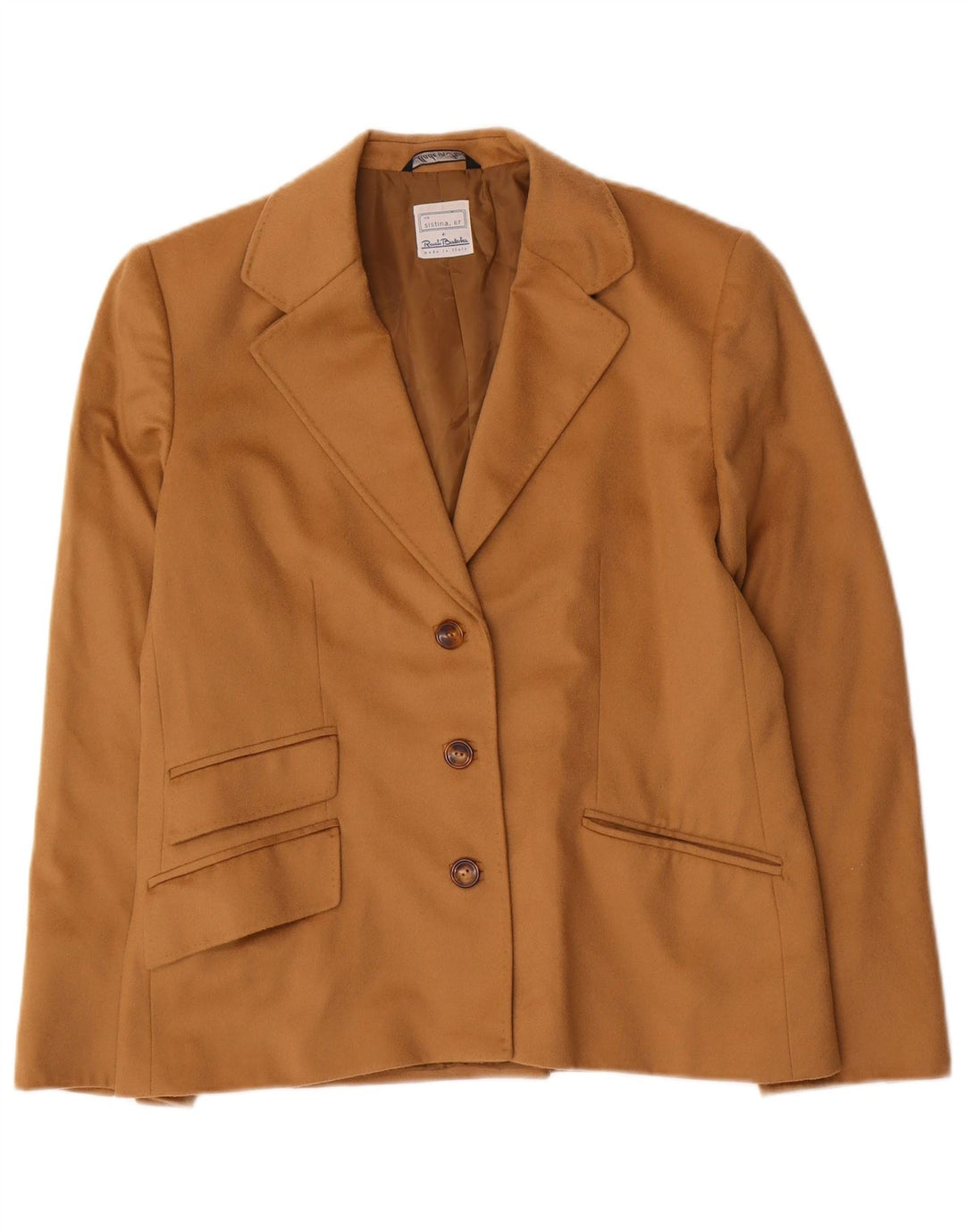 Giacca Blazer 3 Bottoni Donna Renato Balestra IT 46 Large Marrone Lana