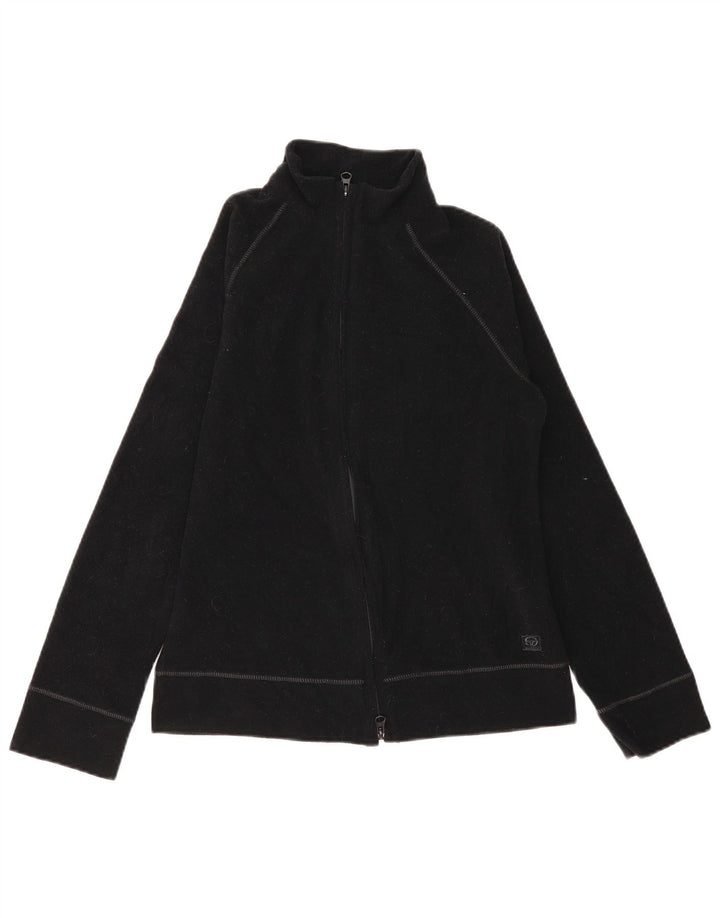 Giacca in pile da donna SERGIO TACCHINI UK 12 Medium Nero Poliestere