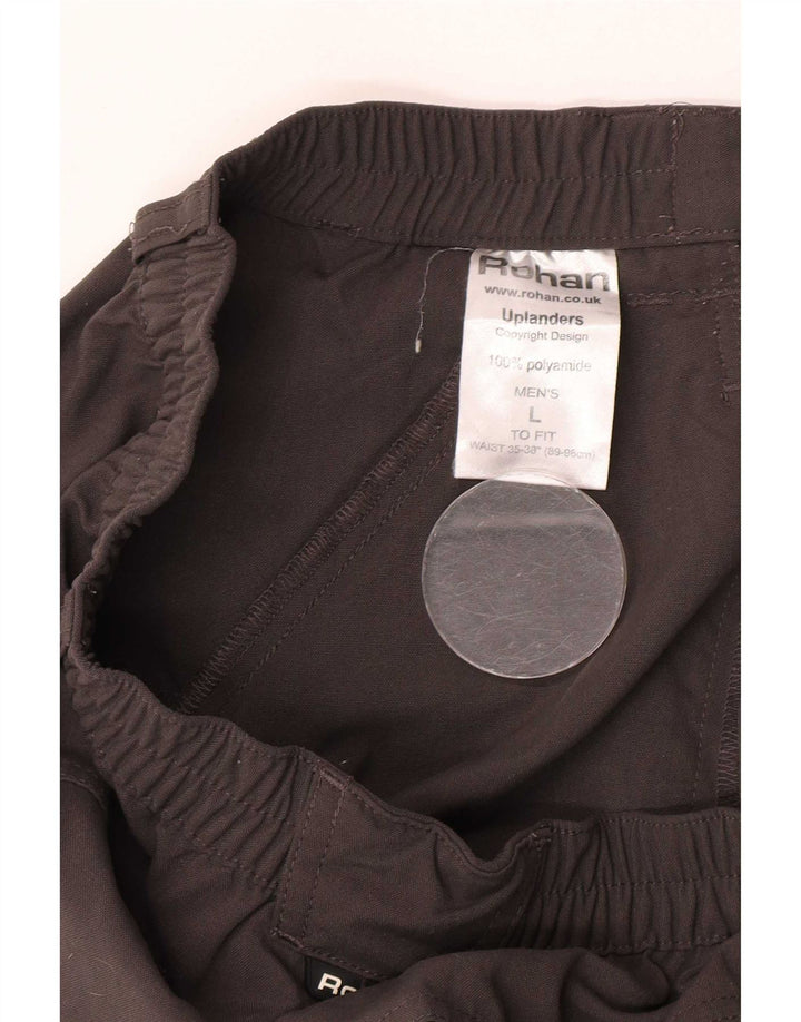 Pantaloni cargo dritti da uomo Rohan grandi W34 L30 grigio poliammide