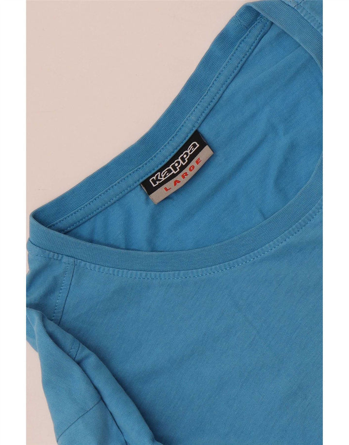 T-shirt grafica da uomo Kappa Top grande blu