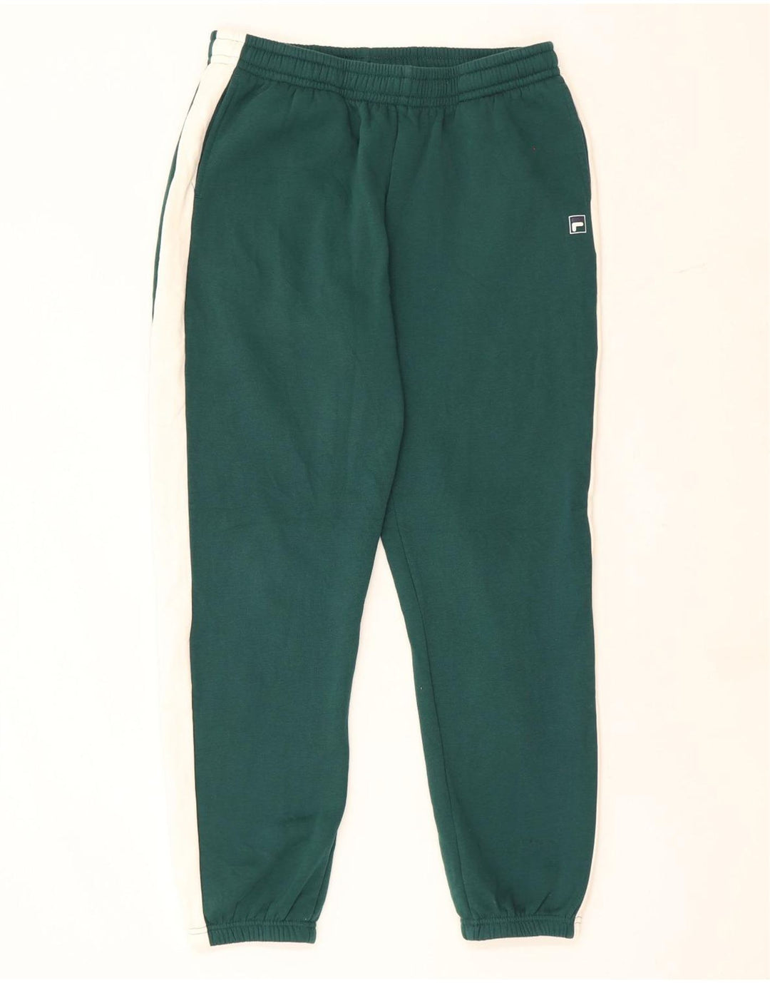 Pantaloni da tuta grafica da uomo Fila Joggers verde medio color block