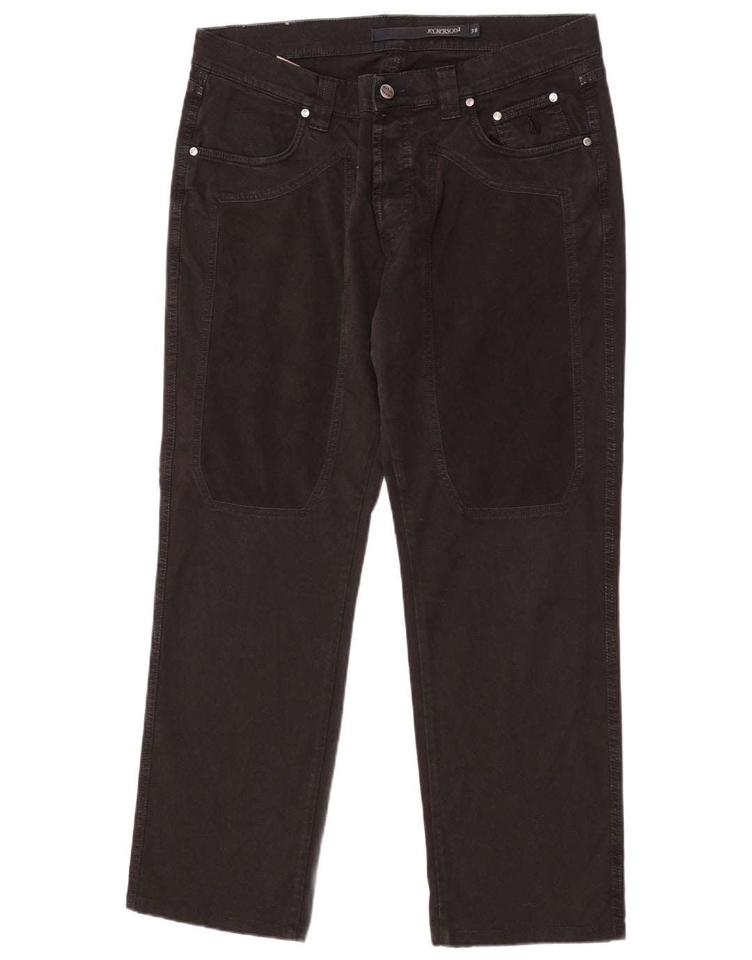 Jeans dritti da uomo Jeckerson W38 L30 cotone nero