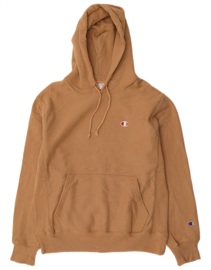Felpa con cappuccio da uomo Champion in cotone beige medio