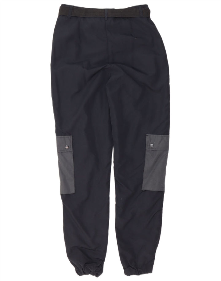 Pantaloni cargo da jogging da donna Ellesse UK 8 Small Nylon color block nero