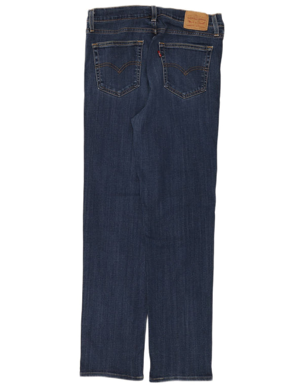 Jeans dritti a vita alta Levi's 724 da donna W30 L32 cotone blu navy