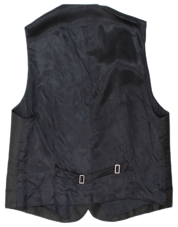 Gilet Uomo Carlo Pignatelli IT 56 3XL Acetato Gessato Nero
