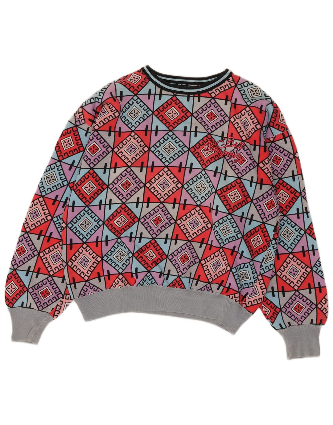 Felpa da donna Best Company, maglione UK 14, medio, multicolore