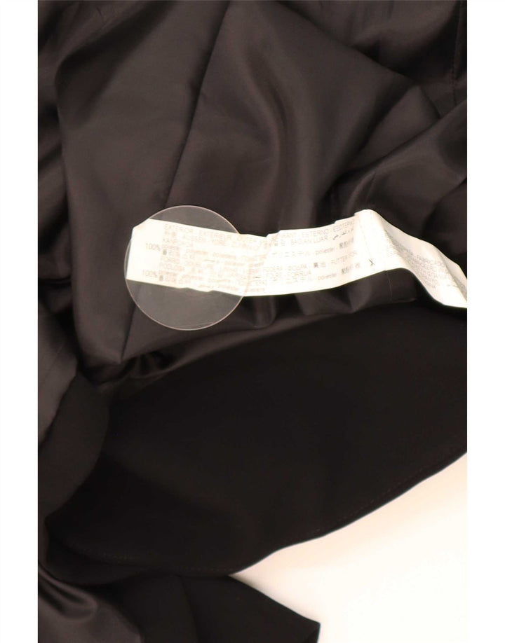 Giacca blazer da donna con maniche a 3/4 aperte Zara UK 10 piccola poliestere nero