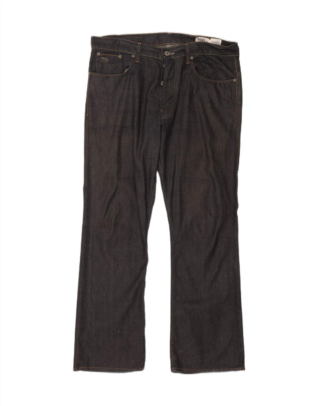 G-STAR Mens Straight Jeans W36 L31 Grey Cotton Vintage G-Star and Second-Hand G-Star from Messina Hembry 