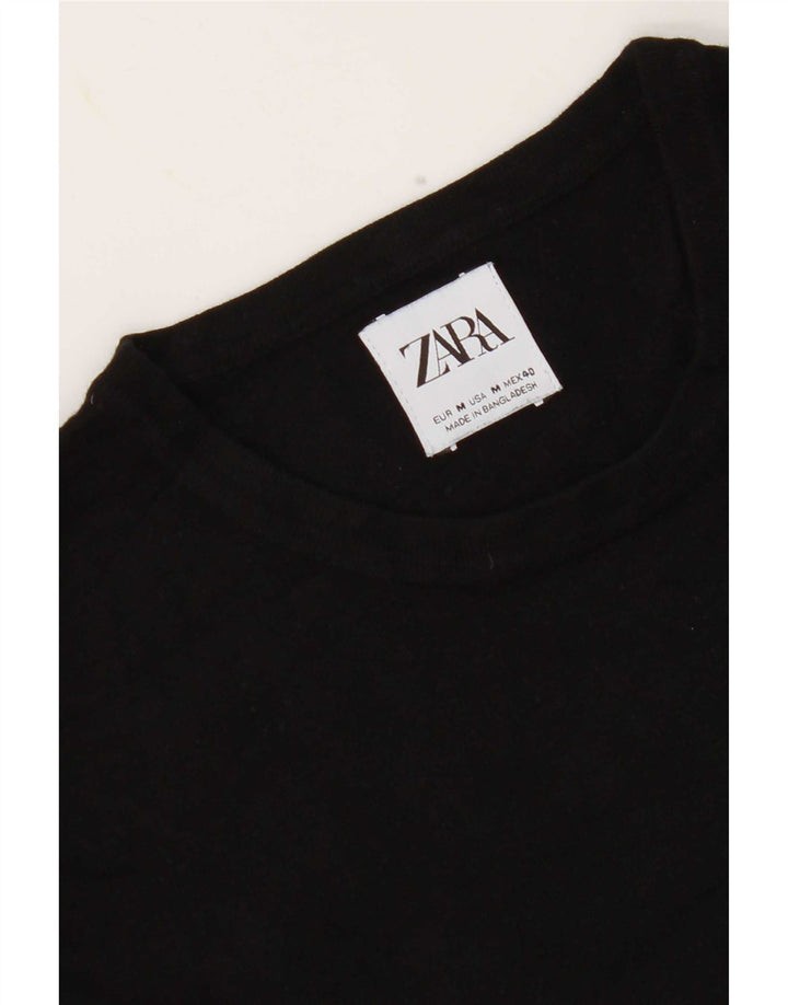 Maglione maglione girocollo da uomo Zara nero medio