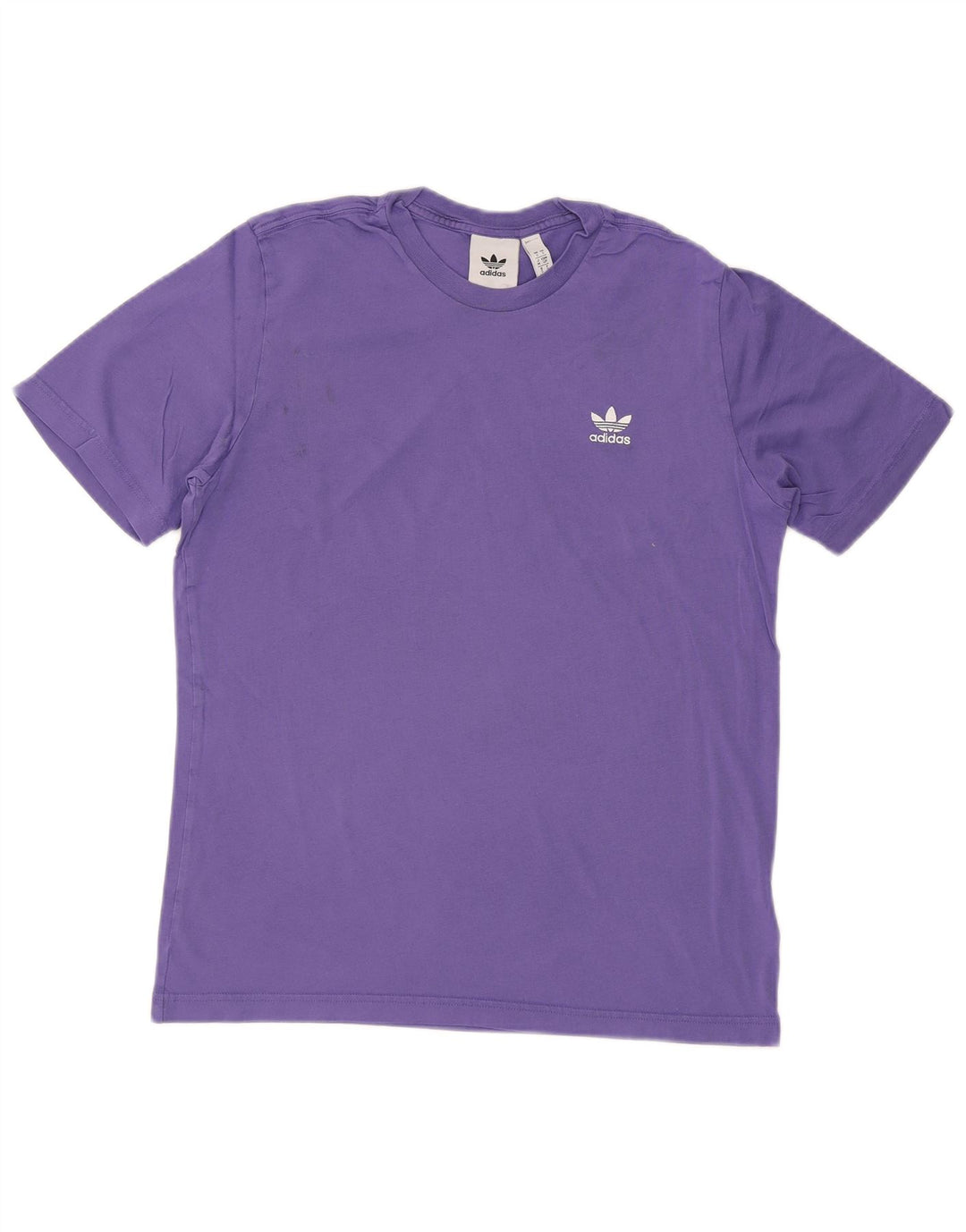ADIDAS Mens T-Shirt Top Small Purple Cotton