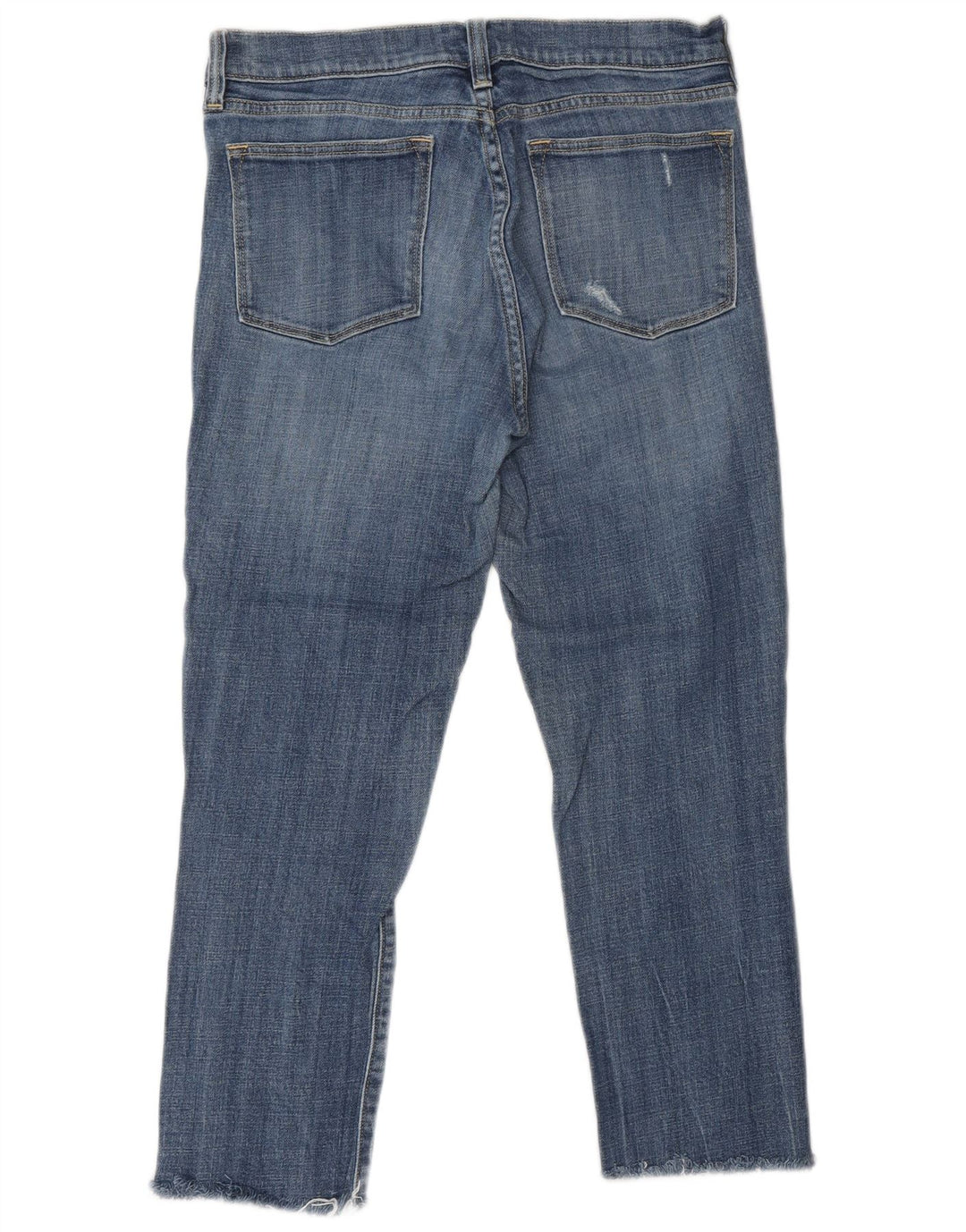 J. CREW Jeans corti effetto invecchiato da donna W28 25 cotone blu