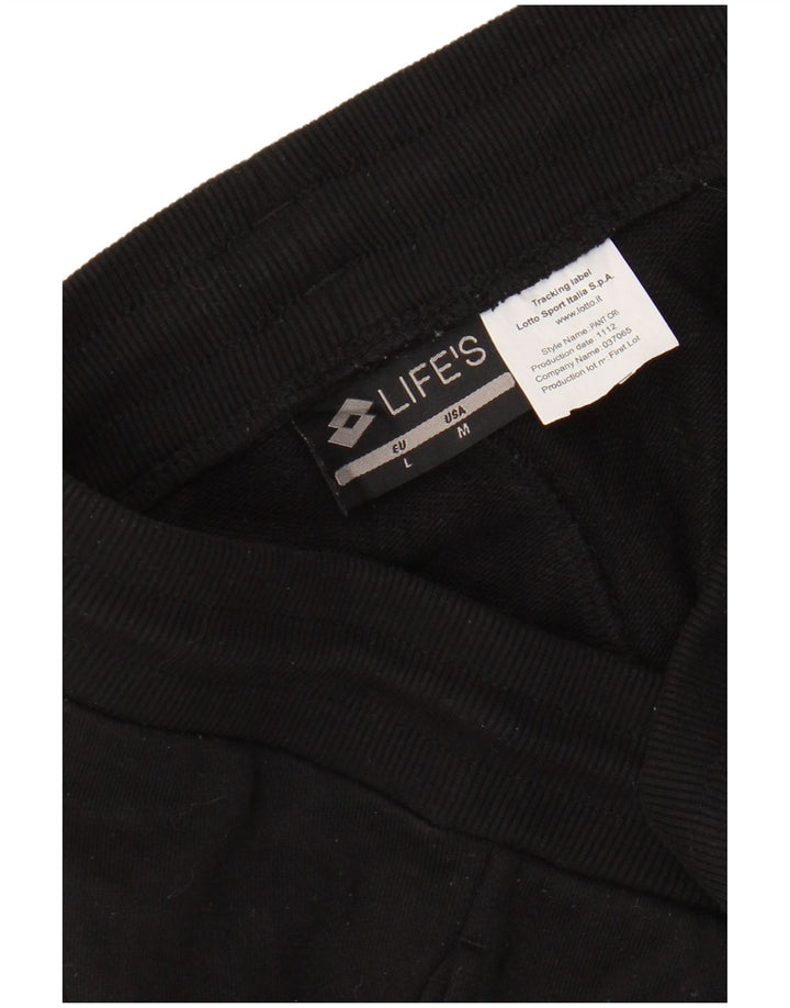 Pantaloni da tuta da uomo LOTTO Joggers medio nero