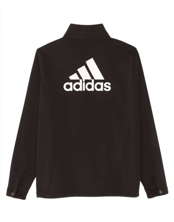 Giacca sportiva Adidas per ragazze con grafica 13-14 anni nera sportiva