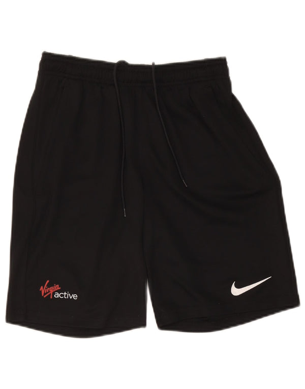 Pantaloncini sportivi Nike da donna Dri Fit UK 8 piccoli poliestere nero