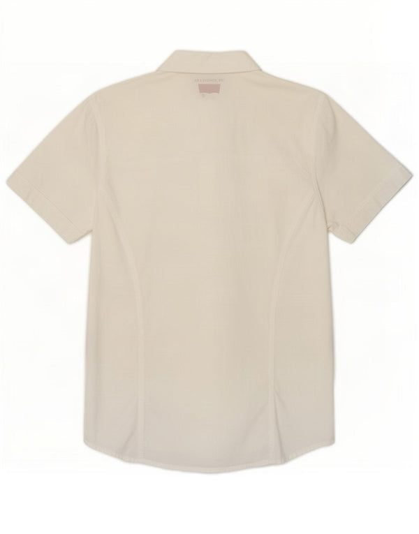 Levi's Camicia a maniche corte da uomo in cotone bianco medio