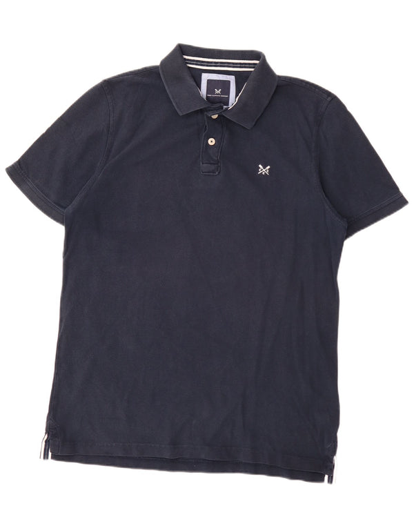 Crew Clothing Mens Polo Shirt Large Navy Blue Cotton