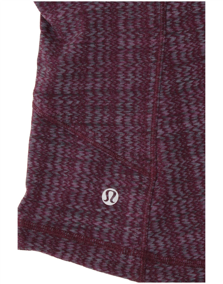 Giacca da tuta da donna Lululemon UK 12 Chevron medio bordeaux