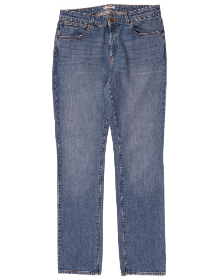 Jeans dritti da donna Wrangler W30 L32 cotone blu