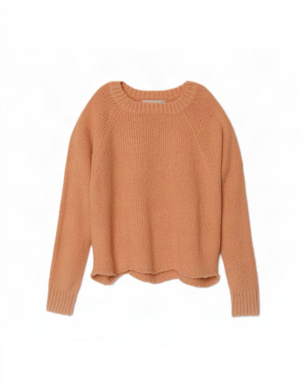 Maglione corto con scollo a barchetta corto da donna Zara UK 14 Rosa medio
