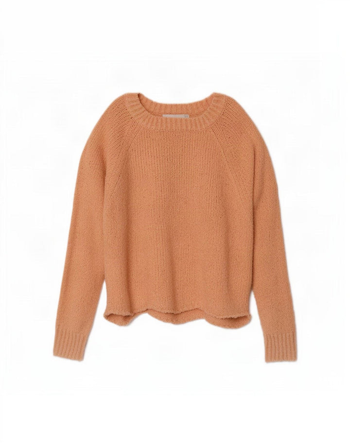 Maglione corto con scollo a barchetta corto da donna Zara UK 14 Rosa medio