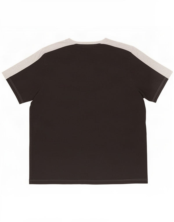 T-shirt grafica da uomo Puma Top 2XL cotone color block nero