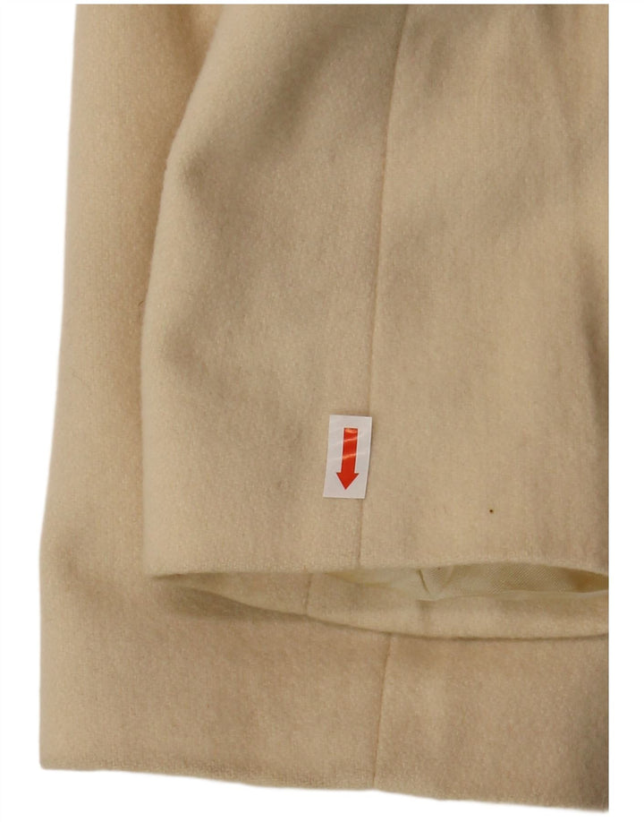 Giacca blazer da donna a 3 bottoni Stefanel UK 14 Lana beige medio