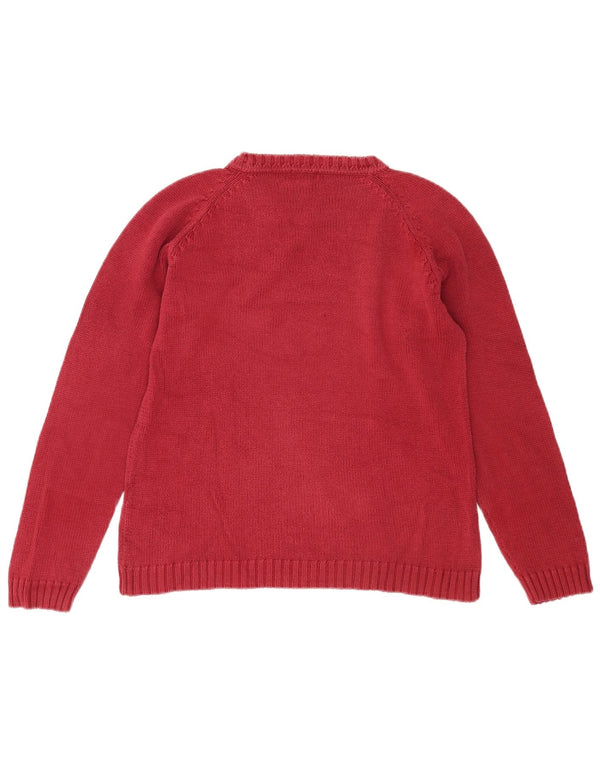 Maglione Zara per ragazze con scollo a barca 13-14 anni in cotone rosso