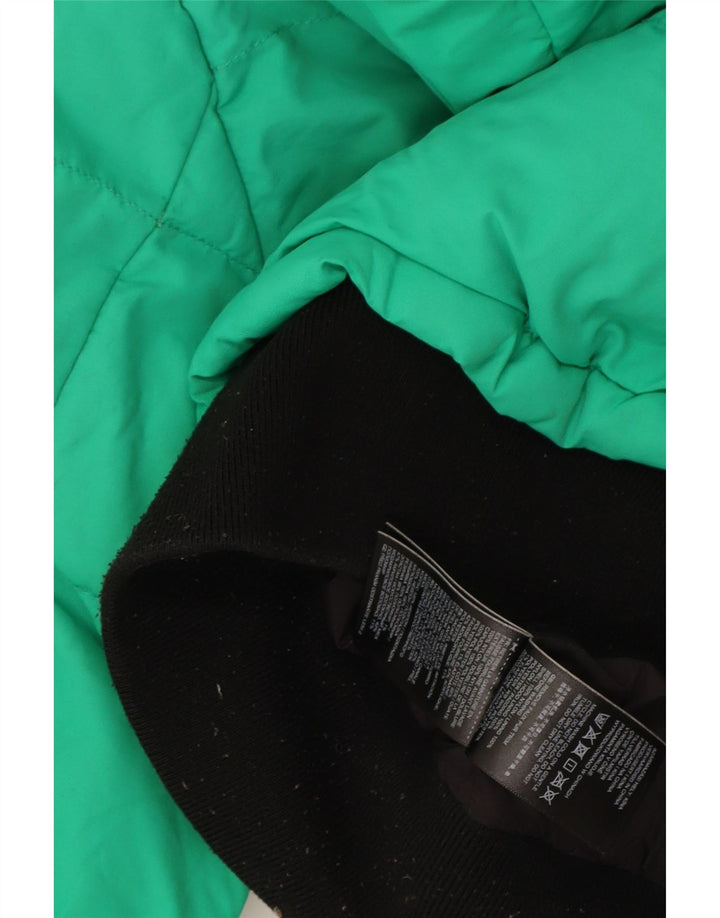 Giacca imbottita oversize con cappuccio da donna Superdry UK 8 Small Green Colourblock