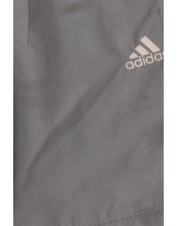 Pantaloni da tuta da uomo Adidas in poliestere grigio medio