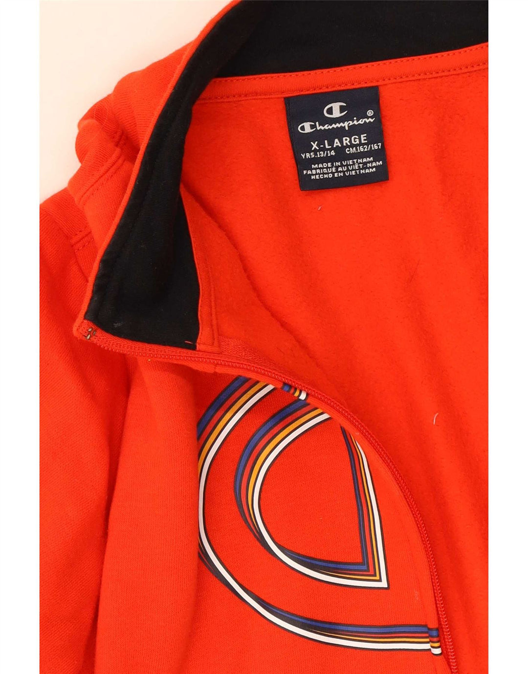 Giacca da tuta grafica Champion da ragazzo 13-14 anni XL Rossa