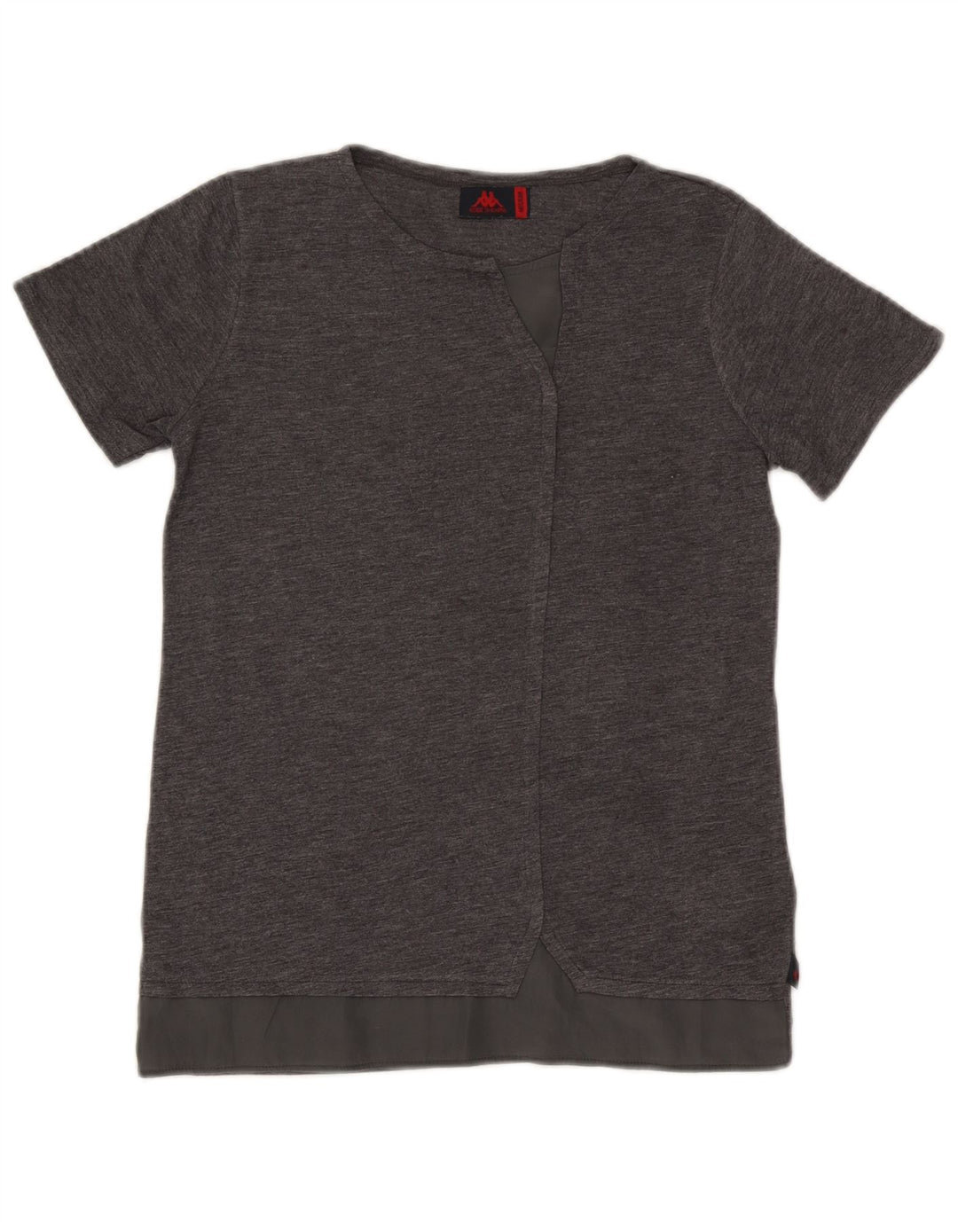Maglietta Kappa da donna Top UK 12 poliestere grigio medio