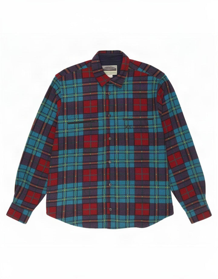 Camicia da uomo in flanella Great Escapes, piccola, in poliestere a quadri multicolore