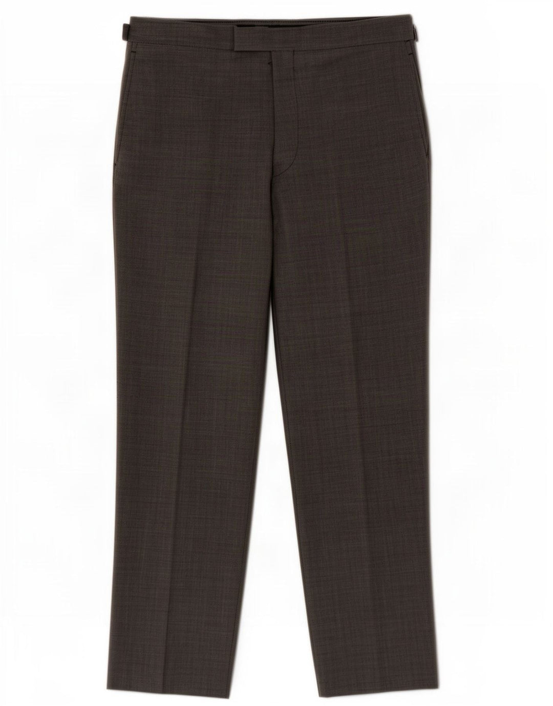 Pantaloni da abito con pegged autografo da uomo Marks & Spencer W36 L31 lana vergine grigia